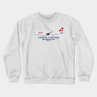 Airbus A220-300 - Swiss Global Air Lines Crewneck Sweatshirt